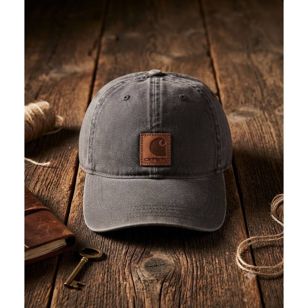 Carhartt Odessa Washed Black Canvas Hat Turbonomic Tech Promo Cap 100289‑001